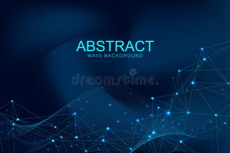 Futuristische abstrakte Vektorhintergrund blockchain Technologie Tiefes Netz Gleicher, zu blicken Netzgeschäftskonzept global lizenzfreie abbildung
