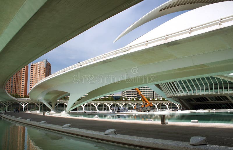 Futuristic architecture of valencia spain. Futuristic architecture of valencia spain