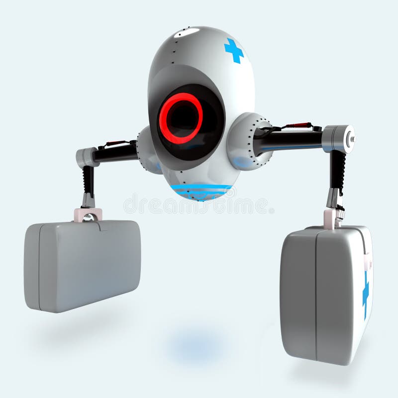 Futuristischer medizinischer Roboter vektor abbildung