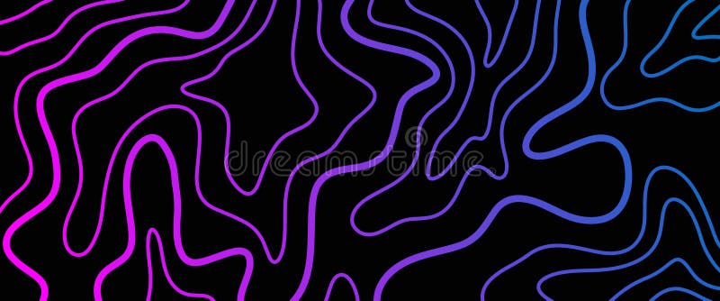 Futuristischer neonabstrakter topographischer Hintergrund stock abbildung