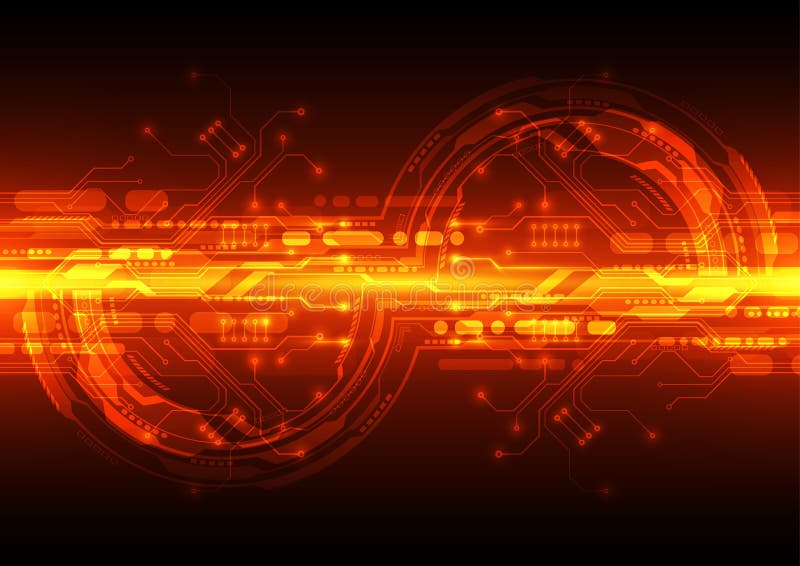 Futuristisches digitales der Technologie TechnologieLeiterplatte Technologieverbindung entziehen Sie Hintergrund Vektor lizenzfreie abbildung