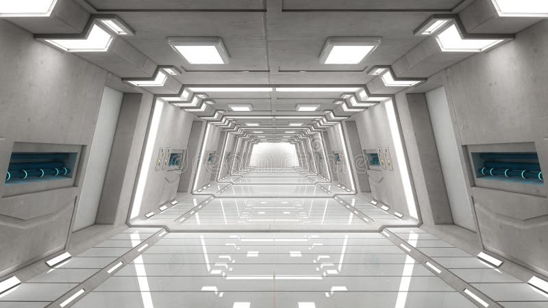 Futuristisk korridorinre