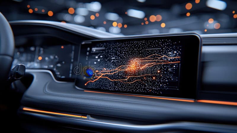 Futuristiskt instrumentpanelsgränssnitt med dynamisk datavisualisering och tekniska element vektor illustrationer