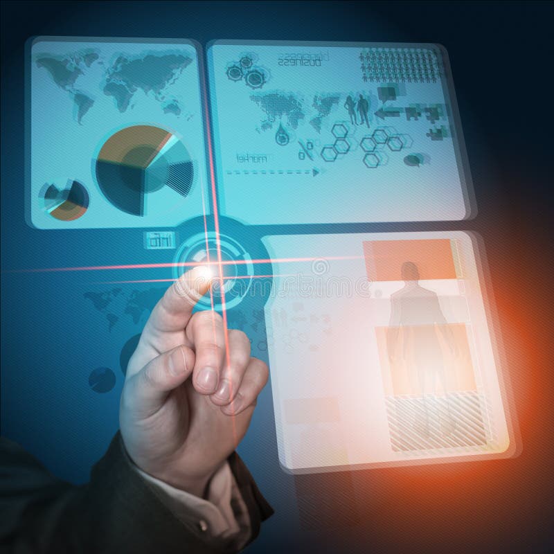 Futuro degli affari moderni immagine stock