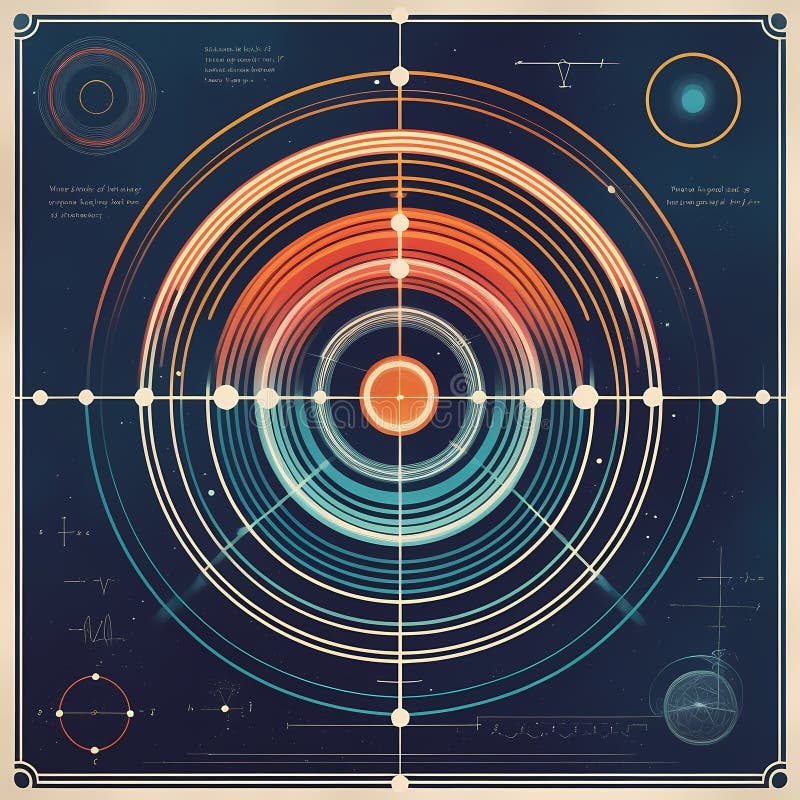 Futurystyczny Sfera w Neon Vortex płynny royalty ilustracja