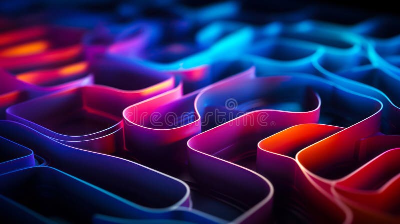 Futustic 3d αφηρημένο ψηφιακό φόντο μοντέρνας τέχνης απεικόνιση αποθεμάτων