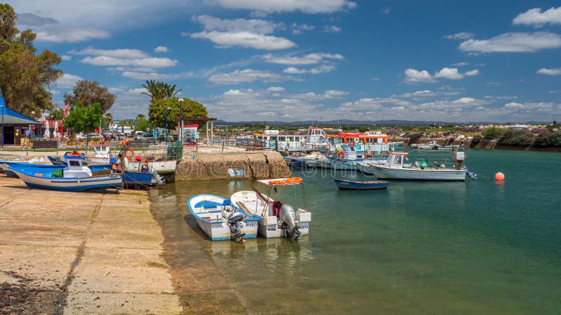 Fuseta Waterfront and Harbour, Algarve, Portugal