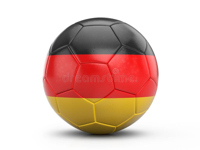 Fußball-Deutschland-Flagge vektor abbildung Fußball-Deutschland-Flagge vektor abbildung