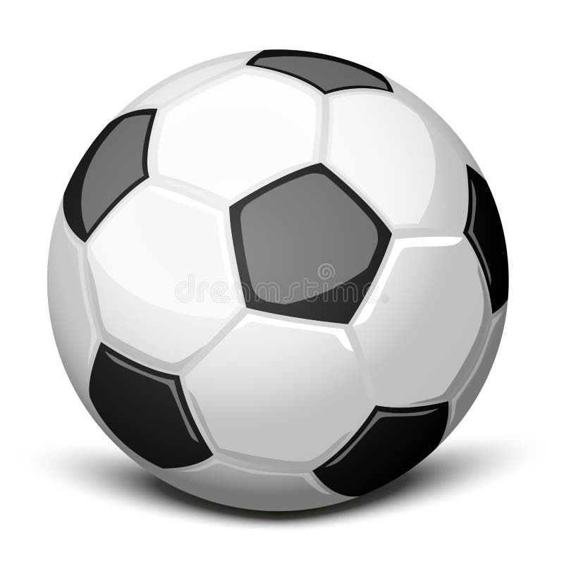 Fußballkugel stock abbildung Fußballkugel stock abbildung