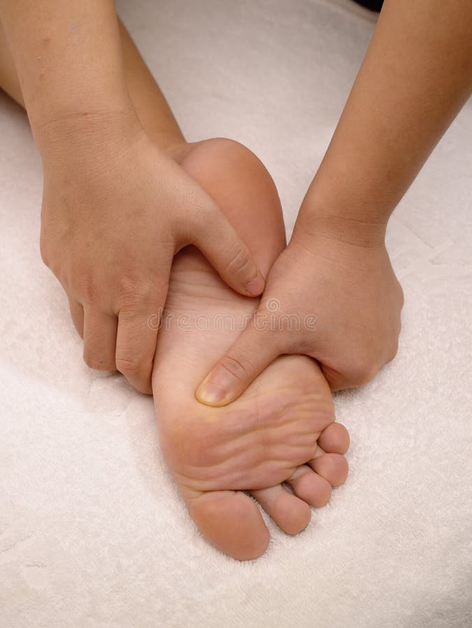 Fußmassage stockfotos