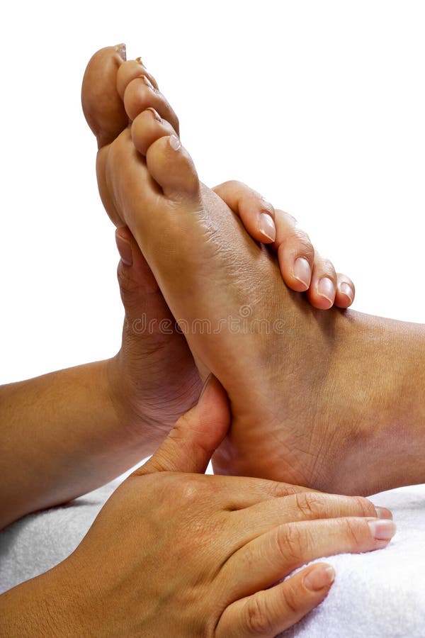 Fußmassage lizenzfreie stockbilder