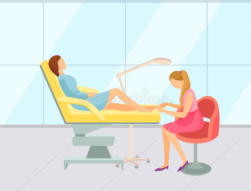 Am Fußpfleger Frauen-Entspannungsfußpfleger Badekurort-Salon