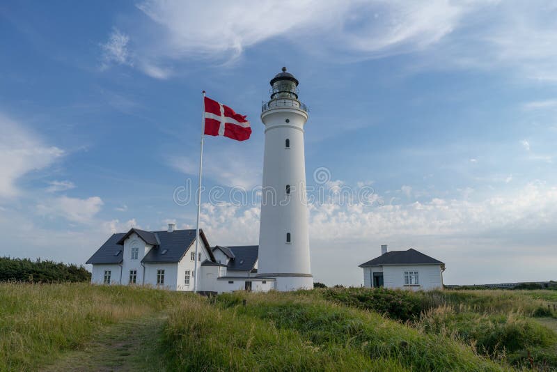 Fyr av Hirtshals i Danmark royaltyfri foto Fyr av Hirtshals i Danmark royaltyfri foto