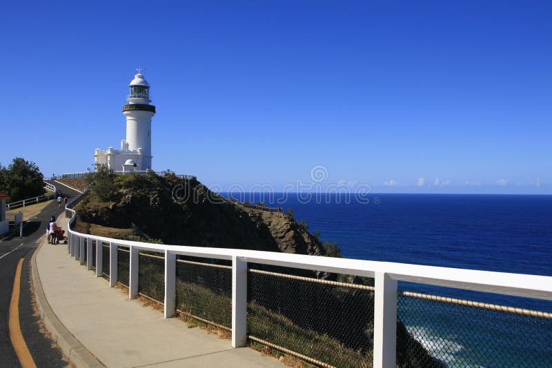 Fyr Byron Bay arkivbild Fyr Byron Bay arkivbild