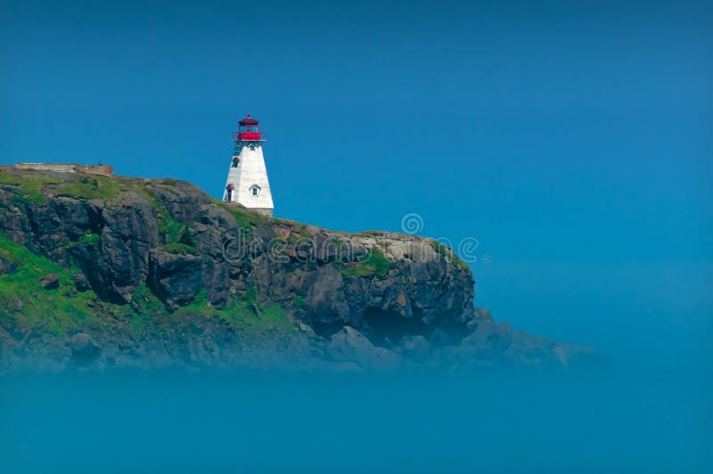 Fyr i Nova Scotia arkivfoto Fyr i Nova Scotia arkivfoto