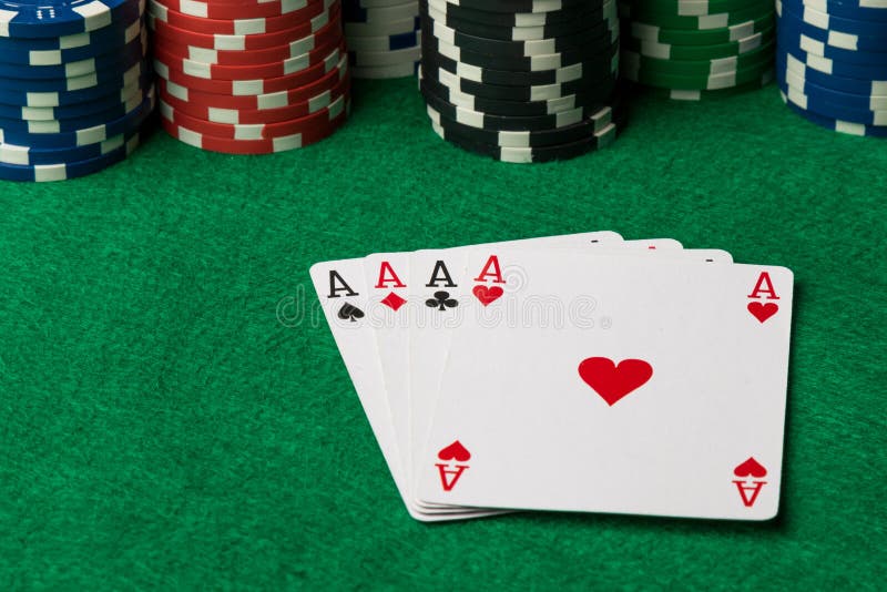 Fyra av överdängare för en sortpokerhand royaltyfri foto Fyra av överdängare för en sortpokerhand royaltyfri foto