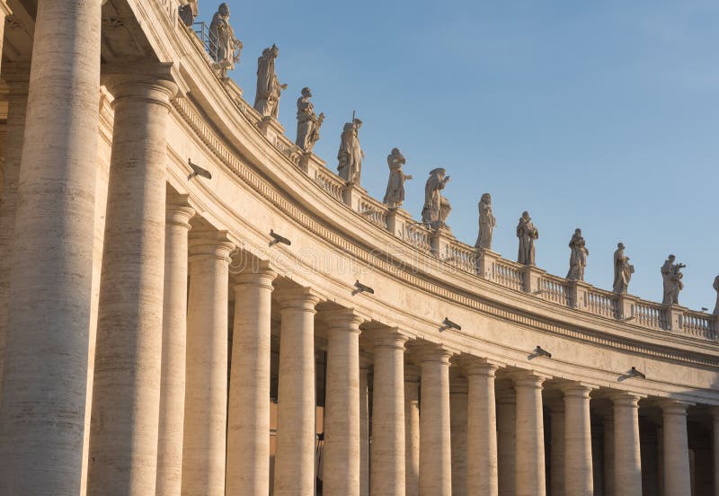 Fyrkant för VaticanenSt Peter ` s royaltyfri foto Fyrkant för VaticanenSt Peter ` s royaltyfri foto