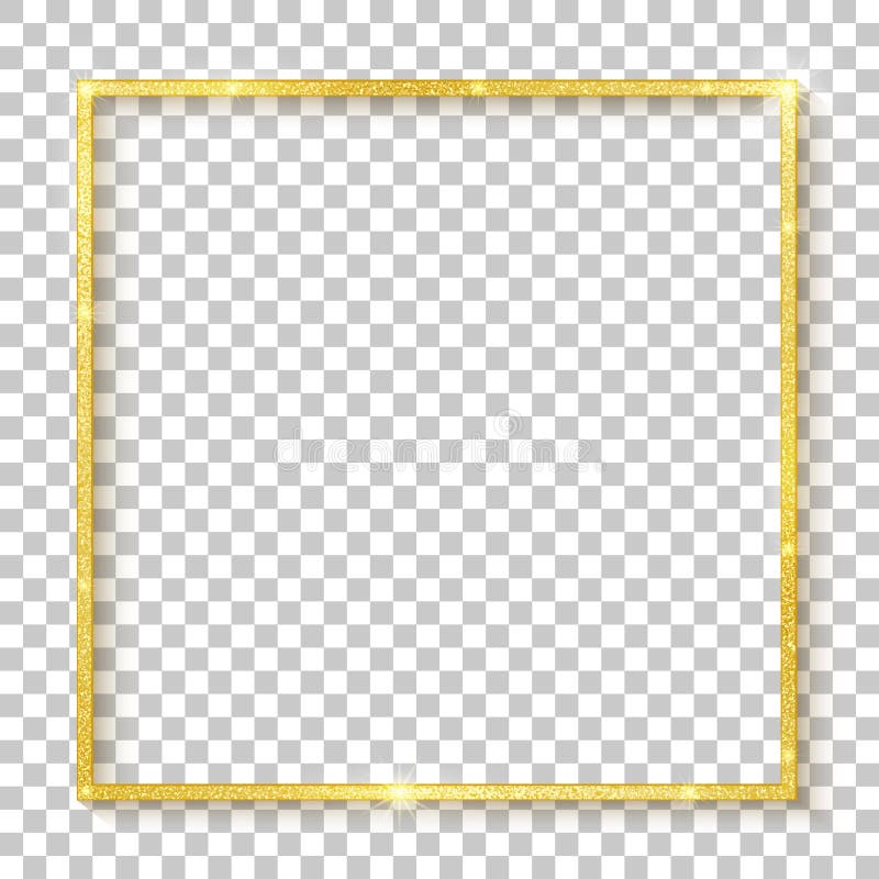 Square 3D gold rectangle border. Frame boarder. Golden vintage border. Realistic rectangle boarder with shiny glowing effect isolated on background. Design rectangular luxury frame with shadow. Vector. Square 3D gold rectangle border. Frame boarder. Golden vintage border. Realistic rectangle boarder with shiny glowing effect isolated on background. Design rectangular luxury frame with shadow. Vector