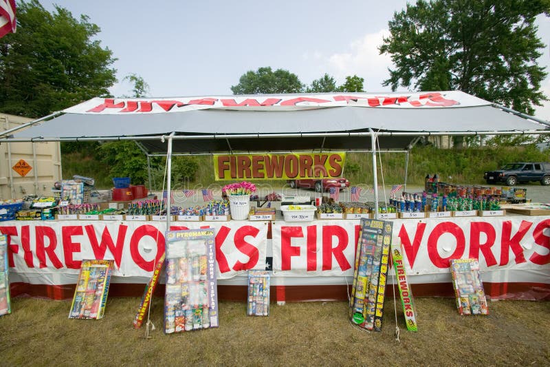 Fireworks stand on route 29 in rural Virginia. Fireworks stand on route 29 in rural Virginia