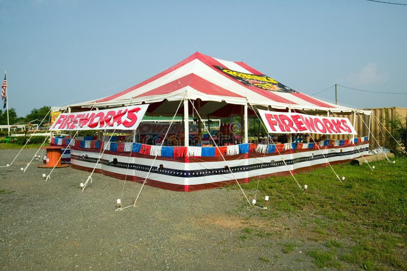 Fireworks stand on route 29 in rural Virginia. Fireworks stand on route 29 in rural Virginia