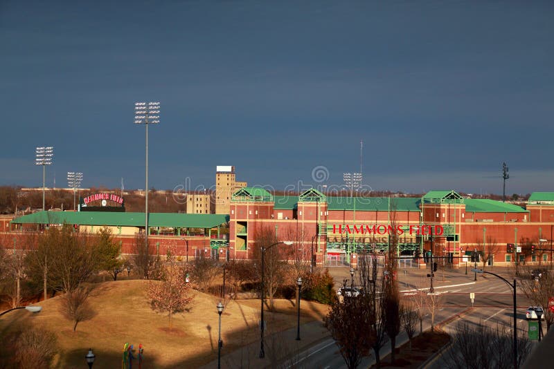 Hammon`s Field in Springfield, Missouri, home of the Springfield Cardinals minor league baseball. Hammon`s Field in Springfield, Missouri, home of the Springfield Cardinals minor league baseball