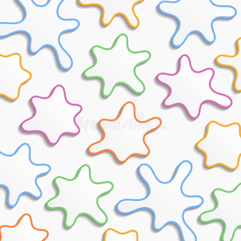 Färgfläckar stock illustrationer