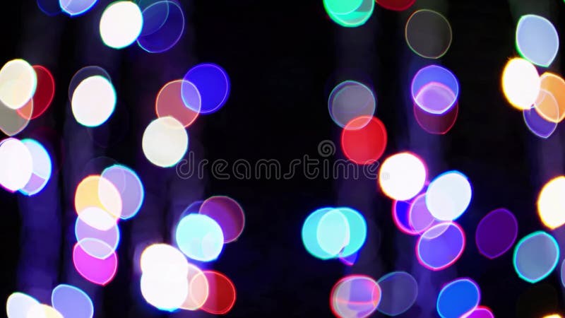 Färgfulla bokeh-lampor som lyser mörkret och skapar en livfull, festlig atmosfär fylld med magiska ideal för högtider vektor illustrationer