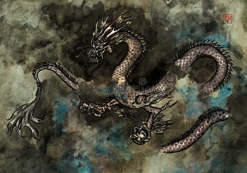 Färgpulvermålning av en drake
