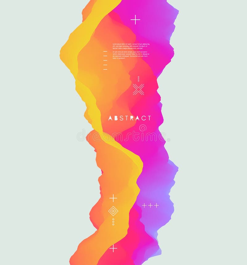 Färgrik abstrakt bakgrund Dynamisk effekt Futuristisk teknologistil stock illustrationer