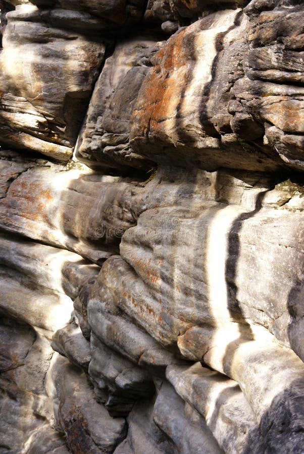 Färgrik eroderad limestone