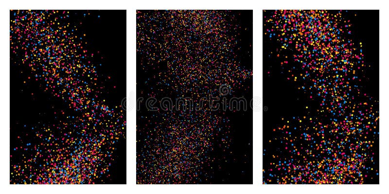 Färgrik explosion av konfettier Kulör kornig texturvektor royaltyfri illustrationer Färgrik explosion av konfettier Kulör kornig texturvektor royaltyfri illustrationer