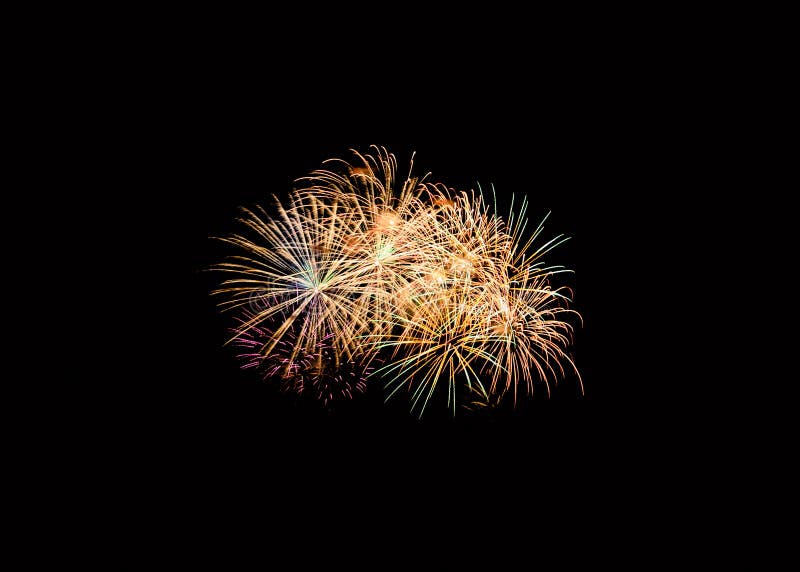 Färgrik fyrverkeriexplosion i festlig beröm royaltyfri fotografi Färgrik fyrverkeriexplosion i festlig beröm royaltyfri fotografi