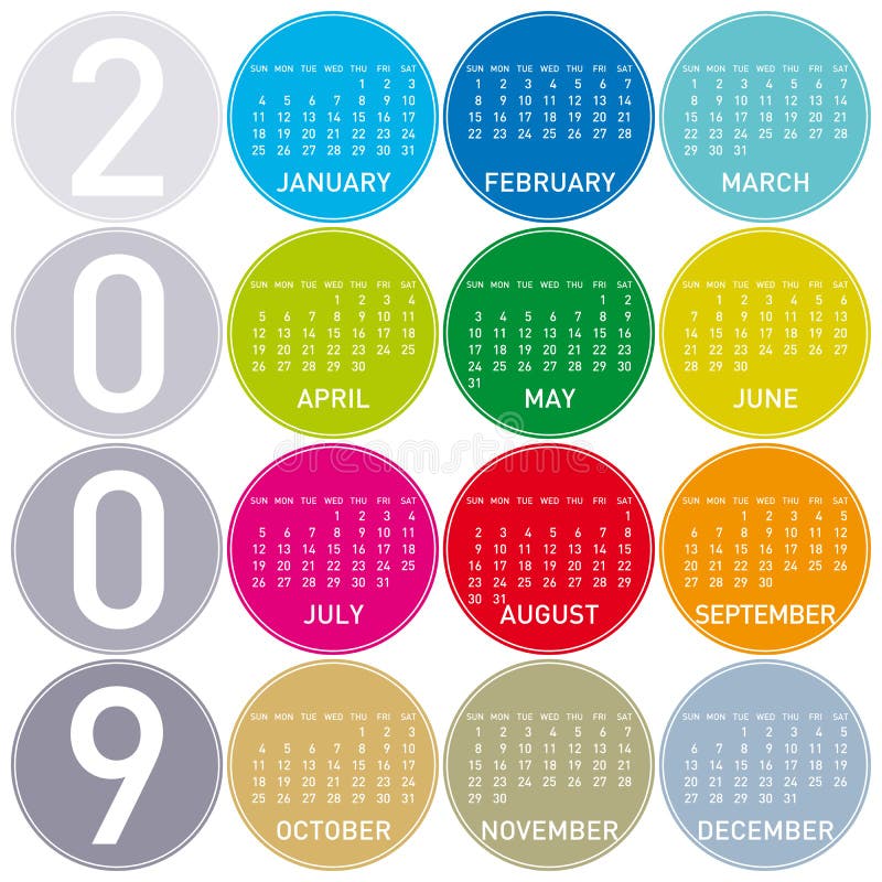 Färgrik kalender 2009