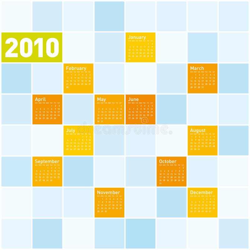 färgrik kalender 2010