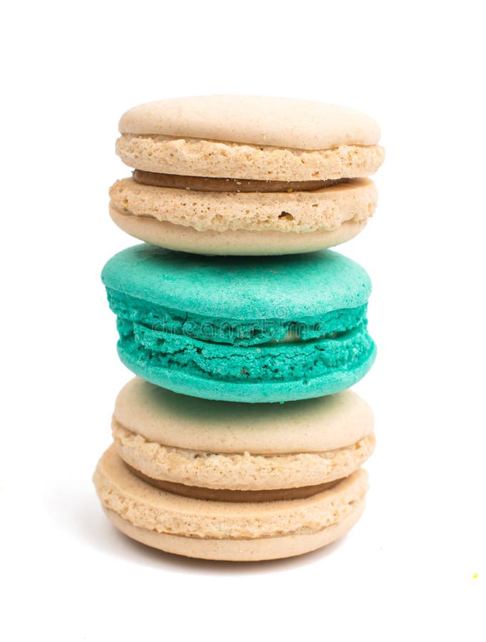 Färgrik och smaklig franska Macarons royaltyfria bilder Färgrik och smaklig franska Macarons royaltyfria bilder