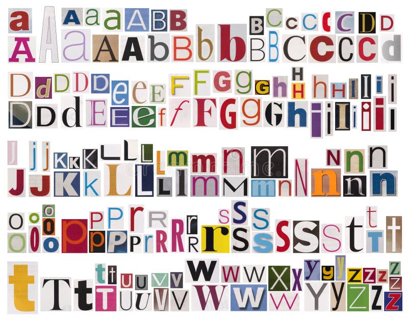 Färgrik tidning för alfabet