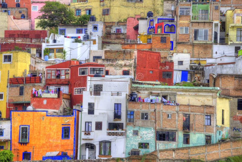 Färgrika Guanajuato, Mexico arkivfoton Färgrika Guanajuato, Mexico arkivfoton