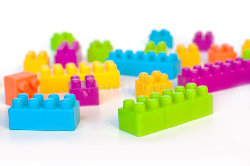 Färgrika legoblock royaltyfri foto Färgrika legoblock royaltyfri foto