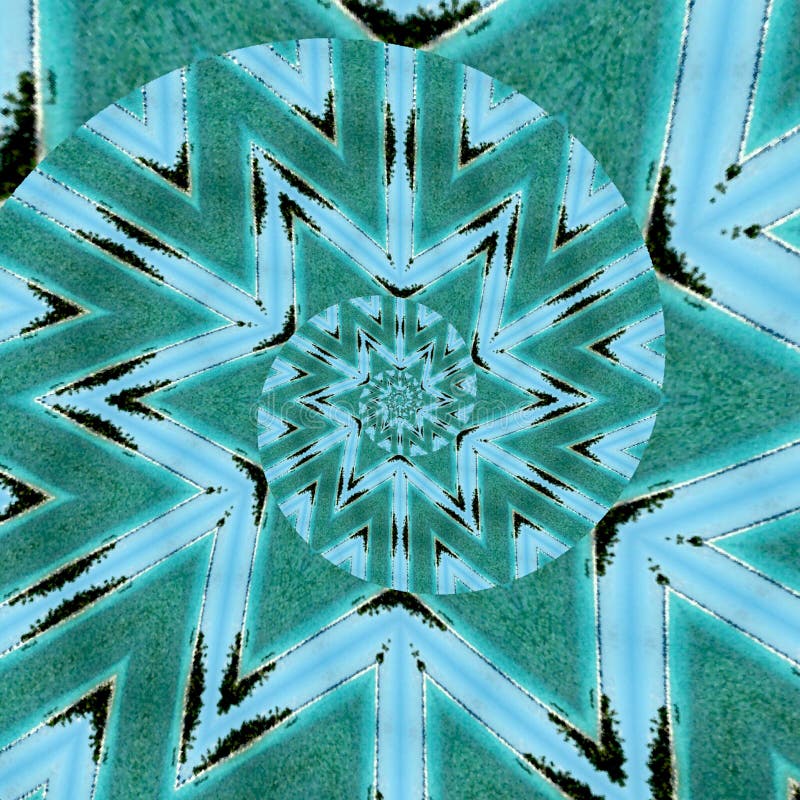 Färgrika prickmodeller med spiral textur för vattenfärg Abstrakta rörelsediagram i kricka och turkos kalejdoskopföljd stock illustrationer