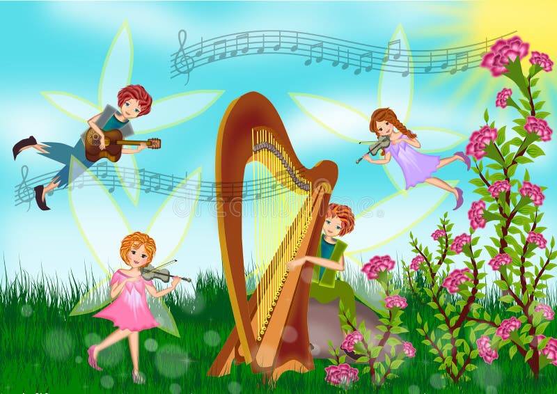 Fée au temps d'été illustration stock