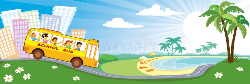 Férias ilustração royalty free