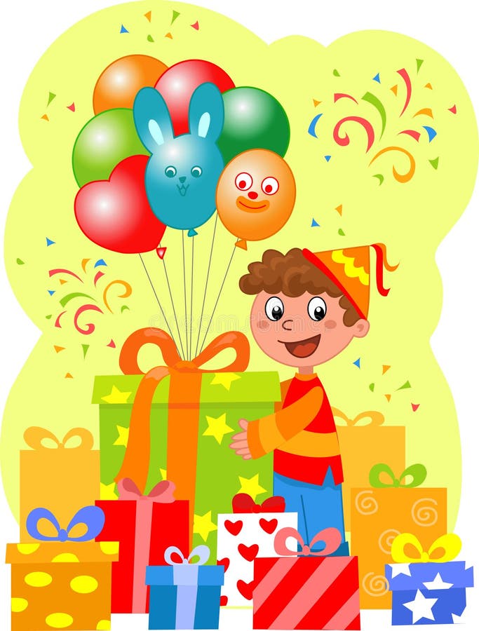 Fête d'anniversaire illustration libre de droits Fête d'anniversaire illustration libre de droits