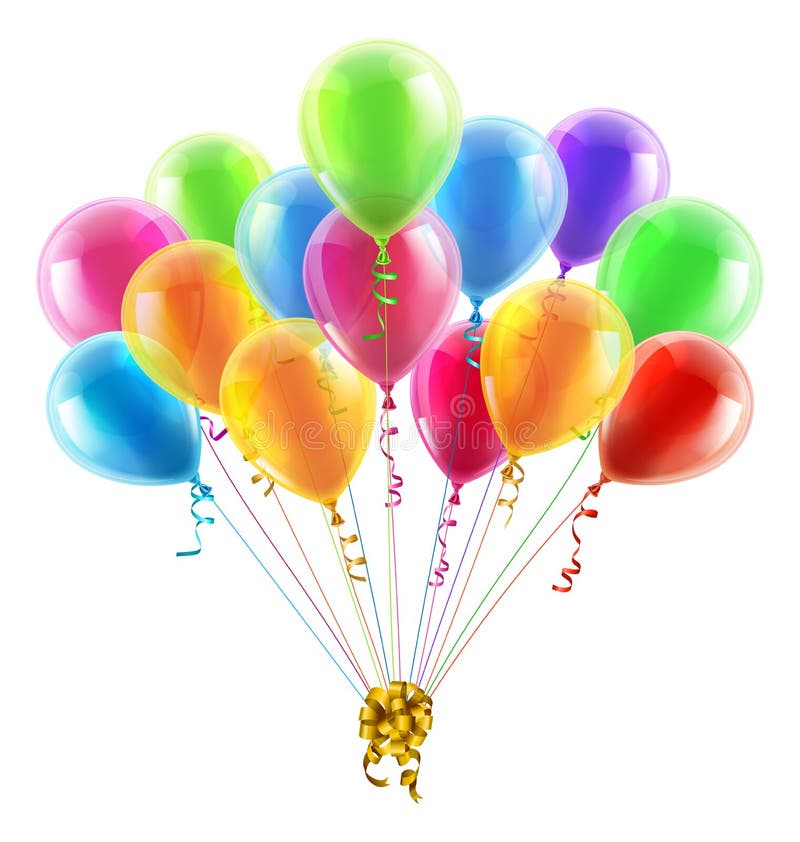 Födelsedag eller partiballonger och pilbåge