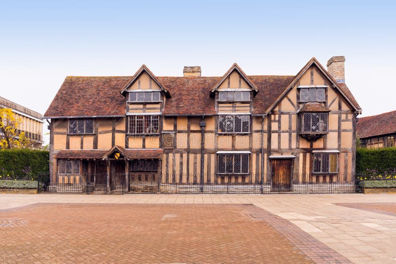 Födelseort för Shakespeare ` s, Stratford på Avon, Warwickshire, England
