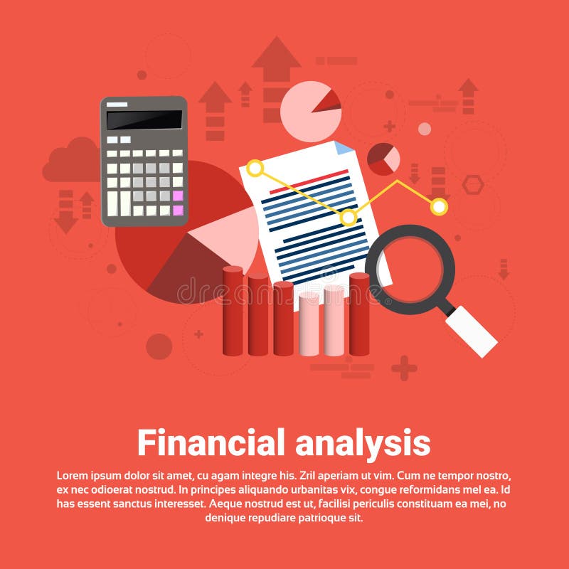För affärsrengöringsduk för finansiell analys baner stock illustrationer För affärsrengöringsduk för finansiell analys baner stock illustrationer