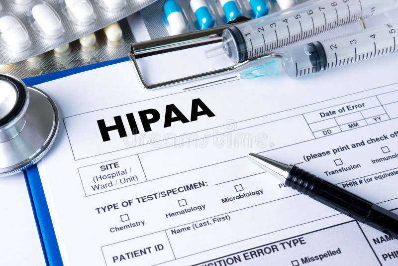 För doktorsbruk för HIPAA all yrkesmässig dator och medicinsk utrustning stock illustrationer För doktorsbruk för HIPAA all yrkesmässig dator och medicinsk utrustning stock illustrationer