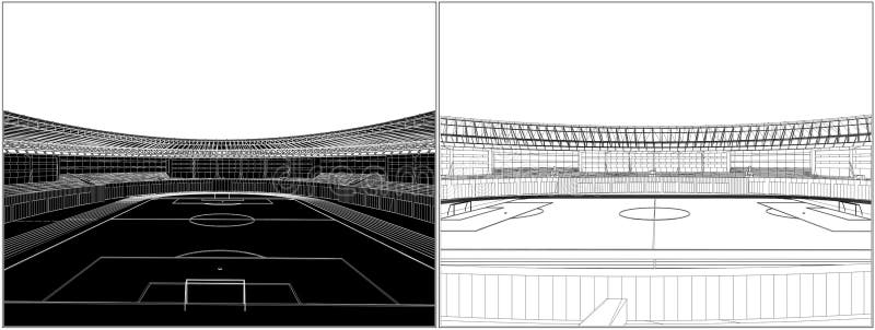 för fotbollstadion för 08 fotboll vektor stock illustrationer för fotbollstadion för 08 fotboll vektor stock illustrationer
