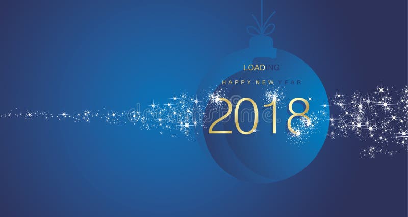 För fyrverkeriguld för det lyckliga nya året blått 2018 klumpa ihop sig landskapbakgrund royaltyfri illustrationer För fyrverkeriguld för det lyckliga nya året blått 2018 klumpa ihop sig landskapbakgrund royaltyfri illustrationer