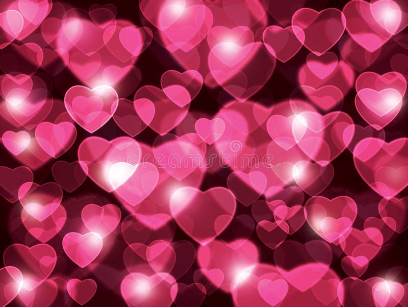 För hjärtalins för bakgrund härlig pink stock illustrationer