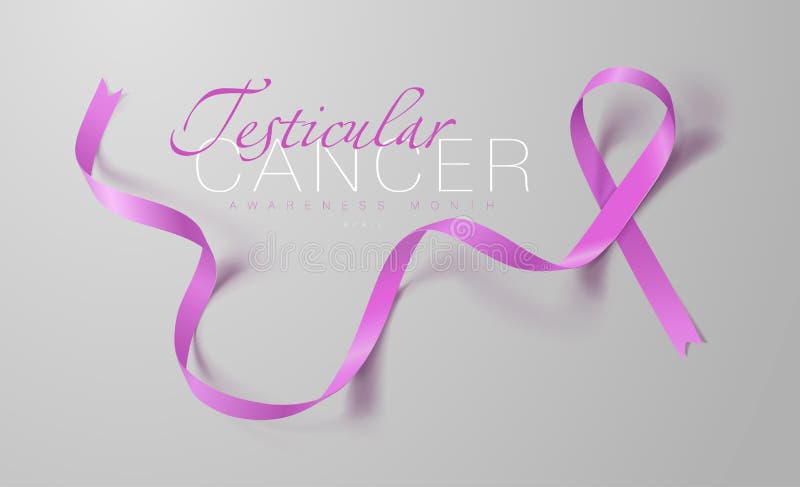 För medvetenhetkalligrafi för Testicular cancer design för affisch Realistiskt orkidéband April är cancermedvetenhetmånaden vekto royaltyfri illustrationer För medvetenhetkalligrafi för Testicular cancer design för affisch Realistiskt orkidéband April är cancermedvetenhetmånaden vekto royaltyfri illustrationer